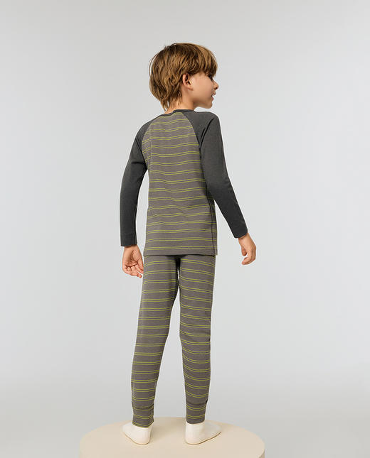 【春上新】8楼爱慕儿童Aimer Kids男孩25AW暖阳露营时光单层圆领长袖AK272J811，吊牌价399元 商品图4