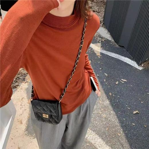 【GZ】无忧购 半高领羊绒内里抓绒打底衫女秋冬新款修身显瘦保暖上衣8002（截单后3-5天发货） 商品图6