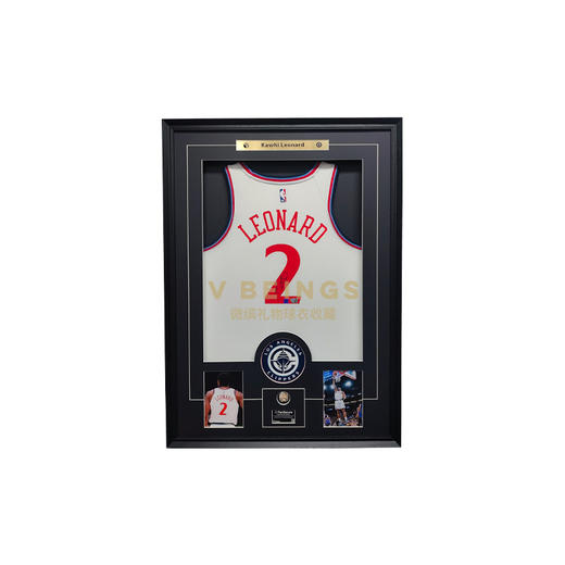 收藏系列 小卡伦纳德 快船队2号 白色球迷版 亲笔签名球衣 商品图0