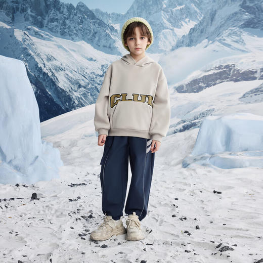 【MQD】冬季男大童潮酷学院风保暖百搭休闲裤 商品图3