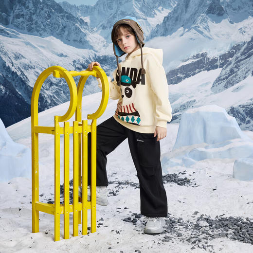 【MQD】男大童冬季户外工装风保暖阔腿休闲裤 商品图3