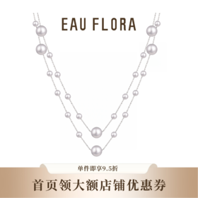 『满天星』淡紫色仿珍珠长款项链