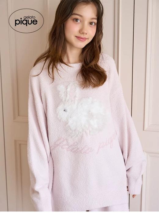 软绵绵来啦～𝐆𝐞𝐥𝐚𝐭𝐨 𝐩𝐢𝐪𝐮*萌兔子奶昔系列家居服套装 商品图5