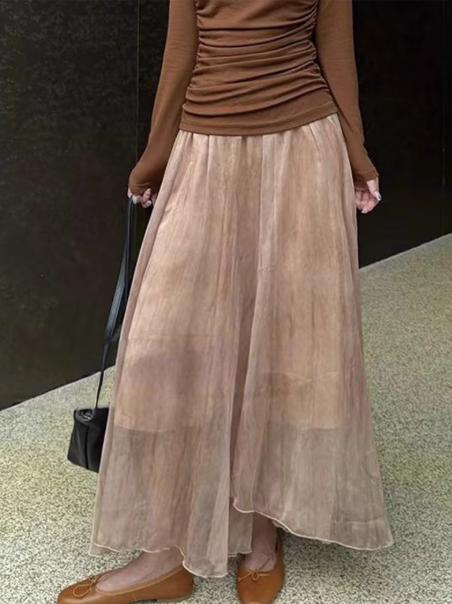 【门店同款】ENJOY秋季“谧色花颂”氛围特调纱半裙 164246912 商品图0