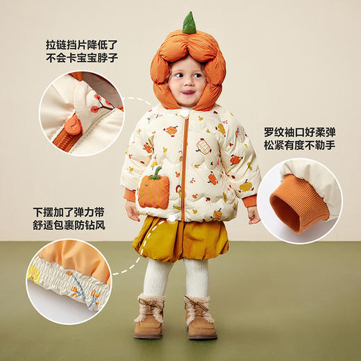 【三防】迷你巴拉男女儿童宝宝羽绒外套动物造型帽柔软羽绒服 商品图4