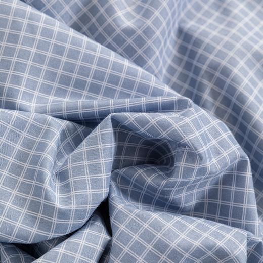 無印良品 A类大豆棉灰四件套蓝丝格 MJ-T2024-0299-1 商品图3