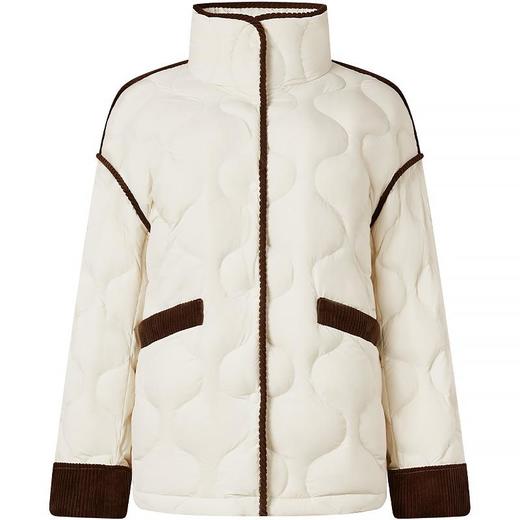 坦博尔 女立领撞色条轻羽绒 TBF330230Z 商品图1