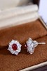 1.5ct刻面红宝石耳钉 商品缩略图5