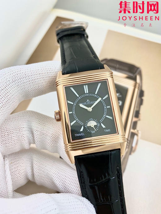 积家翻转系列 双面翻转 两针半 男士机械腕表 Reverso Classic Large Duoface Small Second 男款翻转系列 商品图4