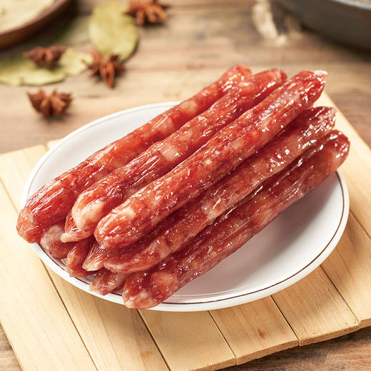 广州酒家 薄盐美味腊肠3袋秋之风四六肥瘦广味香肠腊味囤货节日送礼品 商品图1