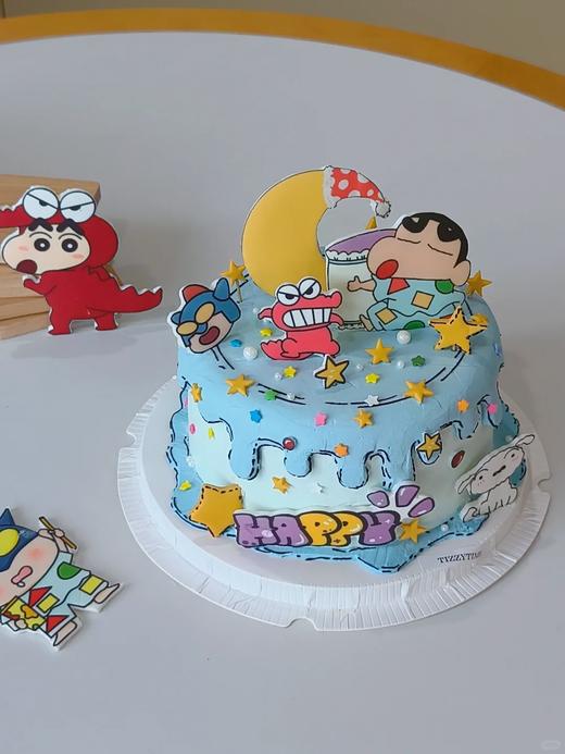 二次元蜡笔小新卡通蛋糕-低糖处理无添加 商品图4