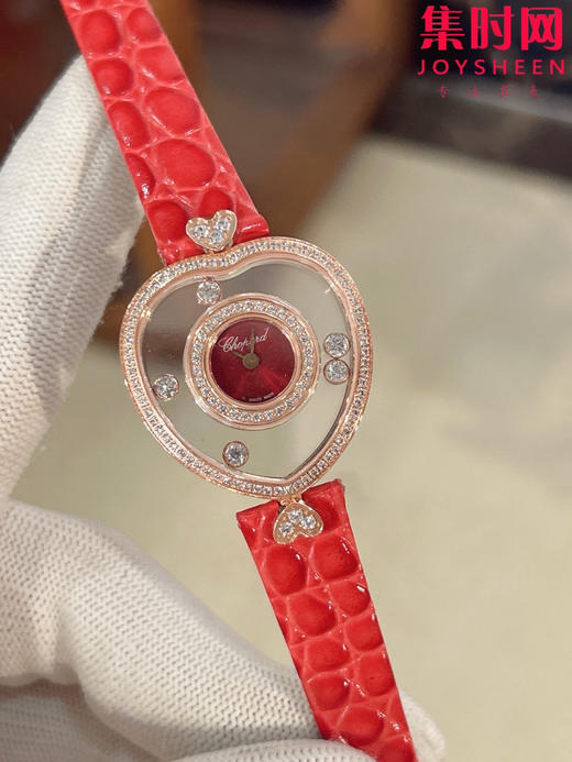 萧邦经典Happy diamonds系列 新款女款爱心心形快乐钻系列 女士腕表 表径26mm 心形钻圈表盘 商品图1
