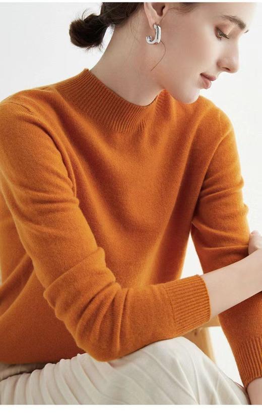 【云朵定制高端半高领毛衣】这件不抢损失一个亿 收到能让你笑抽过去7光泽好、杂质少、强度大、保暖性强!/手感无敌好!像云朵一样柔软!! 商品图4