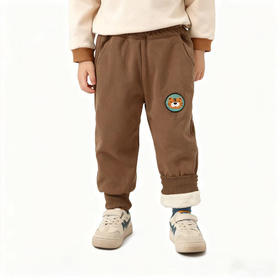 小猪大卫蚕丝棉裤加厚卫裤宽松休闲裤男女宝宝A类裤子100-160