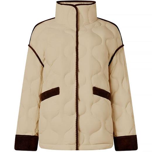 坦博尔 女立领撞色条轻羽绒 TBF330230Z 商品图2