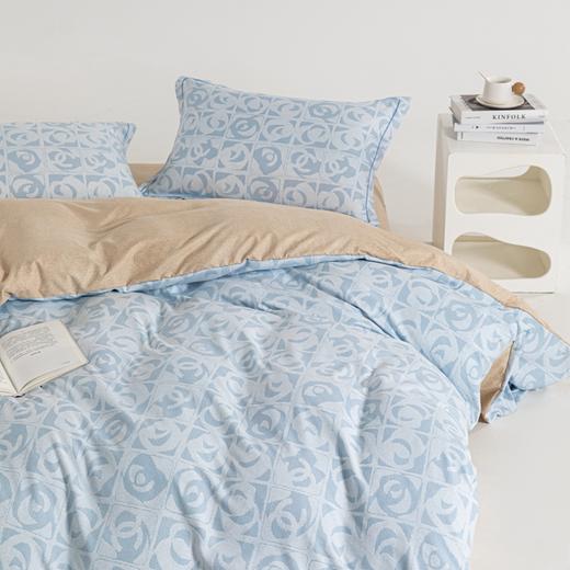 無印良品 A类色织双层纱四件套凯瑟蓝 MJ-T2024-0297 商品图3