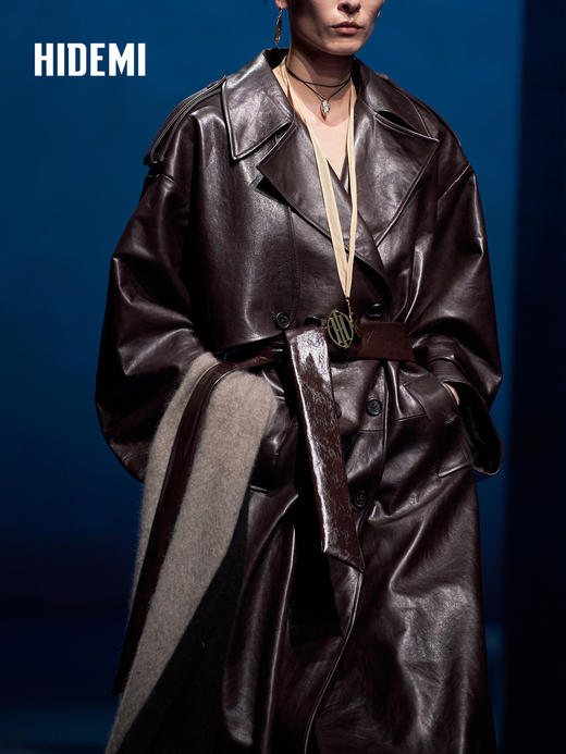 HIDEMI 大秀款限定logo系列镀金镂空镜子项链长项链 商品图4