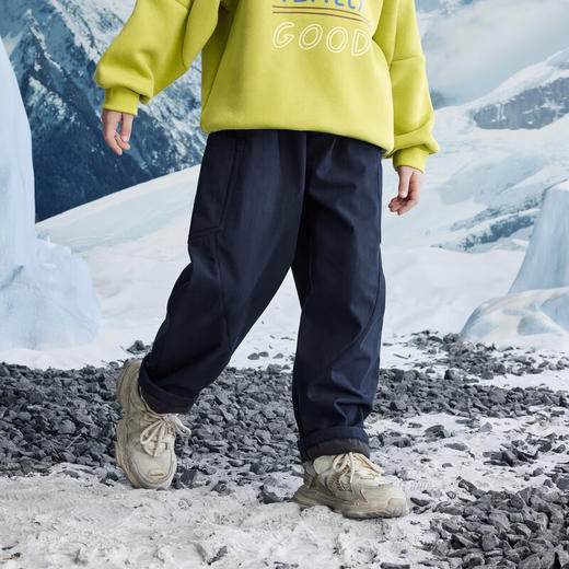 【MQD】冬季男童中大童学院风百搭休闲裤保暖 商品图2