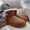 心选丨【经典百搭】UGG一粒扣休闲短靴雪地靴冬季女士舒适平底保暖鞋【奥莱热卖】顺丰直发！ 商品缩略图3
