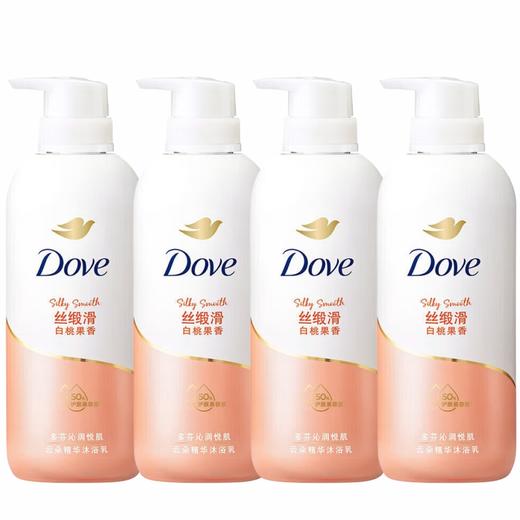 多芬 白桃果香丝缎滑沐浴露500g*4瓶 U84003 商品图0