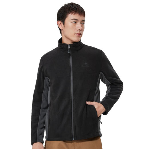 CAMEL骆驼 男保暖抓绒衣 A0W218152-1 商品图0