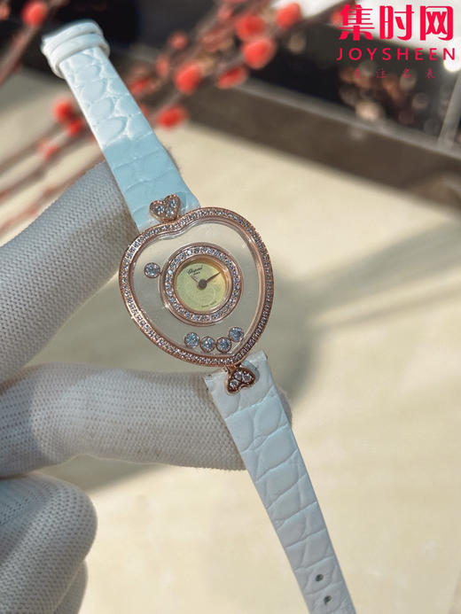 萧邦经典Happy diamonds系列 新款女款爱心心形快乐钻系列 女士腕表 表径26mm 心形钻圈表盘 商品图0