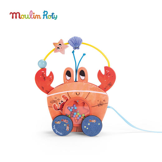 Moulin Roty 蝴蝶 拖拉多功能玩具 适合10月龄+ 三只邦尼兔系列 法国品牌 -678113 商品图6