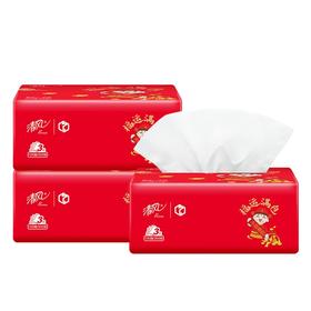 清风 小财神系列抽纸3层100抽3包 6922266485855-2