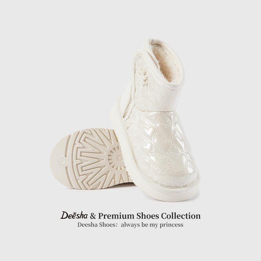 笛莎Deesha 女童童鞋2025冬季新款短筒雪地靴 商品图2