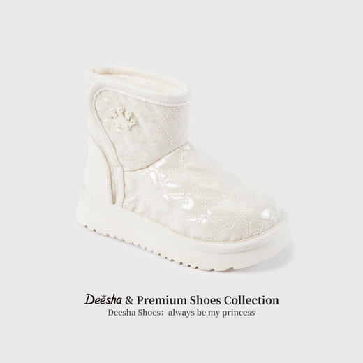 笛莎Deesha 女童童鞋2025冬季新款短筒雪地靴 商品图1