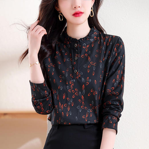 KQL 458H3358时尚减龄休闲气质小衫上衣 商品图2