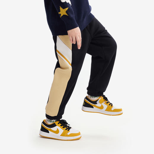 【MQD】童装男童加绒加厚运动裤冬装新款儿童撞色拼块保暖 商品图2