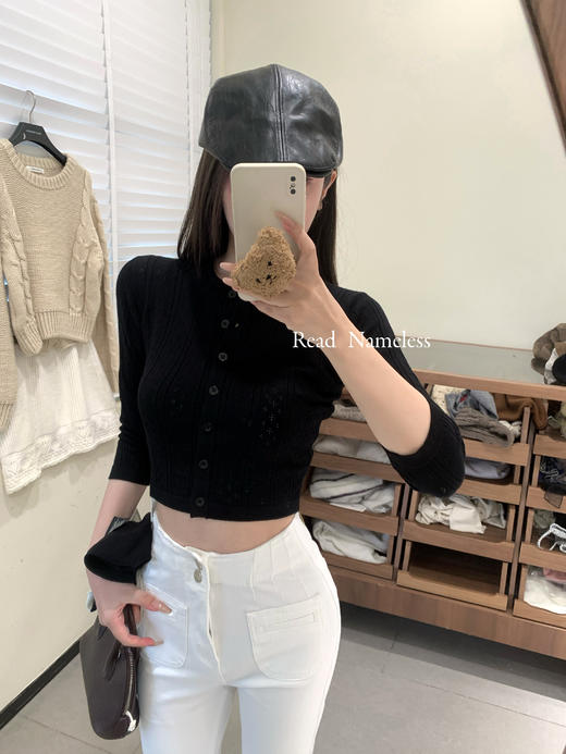 Read Nameless /显瘦神器喇叭裤 白色 2025/10/16 商品图4