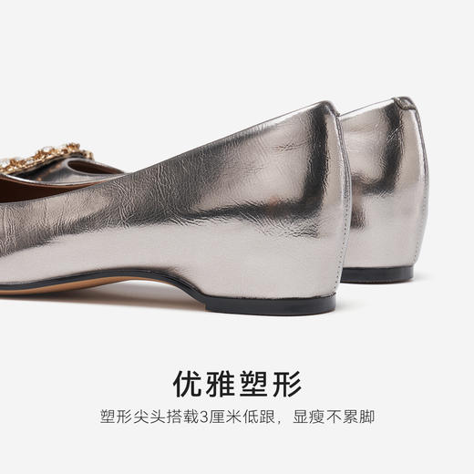 星期六轻熟优雅钻扣尖头单鞋SSD3111585 商品图9