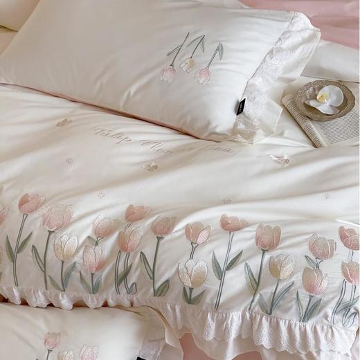【商超爆款】丝享全棉小清新刺绣系列套件四件套 商品图4