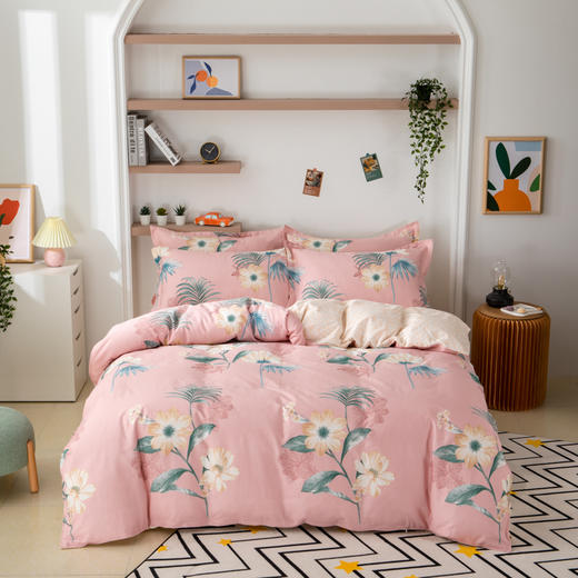绮露 美家全棉四件套-曼妙花彩 QL-TJ2002 商品图1