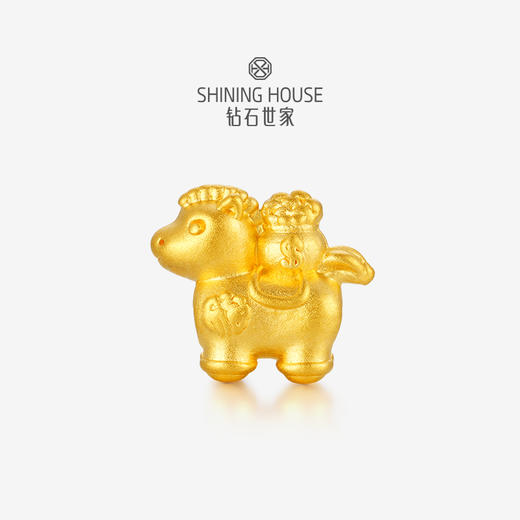 【定价黄金】【现货】钻石世家 福气哒哒系列 足金串珠 马上都有马上有钱马上有囍马上发财马上暴富吊饰【黄金不支持7天无理由退换货】预计3天发货 商品图8