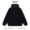 80149SDSA男士秋冬新款痞帅男装潮牌牛仔拼接连帽夹克外套百搭宽松时尚 商品缩略图1