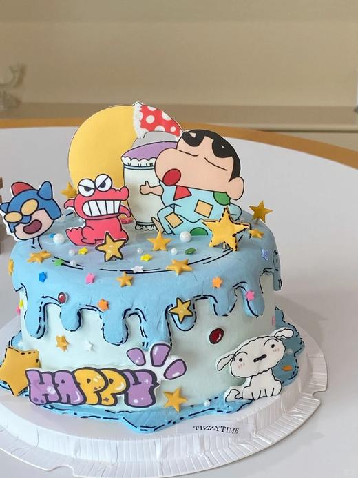 二次元蜡笔小新卡通蛋糕-低糖处理无添加 商品图1