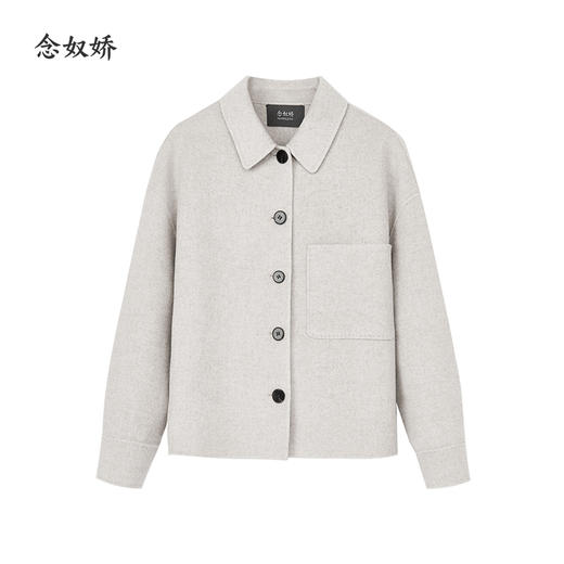 【商场同款】CNC5015 “ 干练短大衣 ” 蚕丝羊绒双面呢材质  轻暖无压 商品图9
