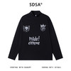 T4896SDSA秋冬新款痞帅男装潮牌手绘字母印花半高领长袖T恤百搭打底衫 商品缩略图1