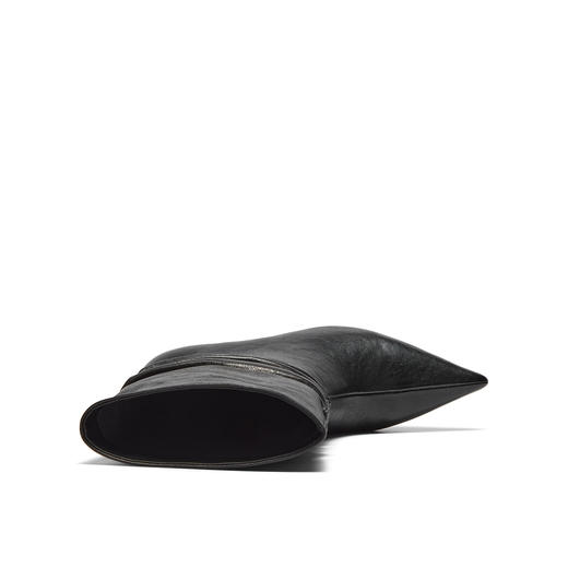 BF楼真美诗巴黎之冬2025新冬款羊皮细高跟堆堆时装短靴西部短靴女吊牌价2298折后价1798 商品图4