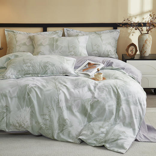 彼加曼 佰花锦高密棉科技布四件套-树叶200*230cm BGM-T2533 商品图1