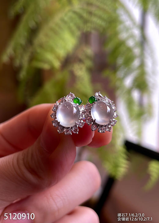 5120910，蛋面耳钉。具体价格微信咨询 商品图3