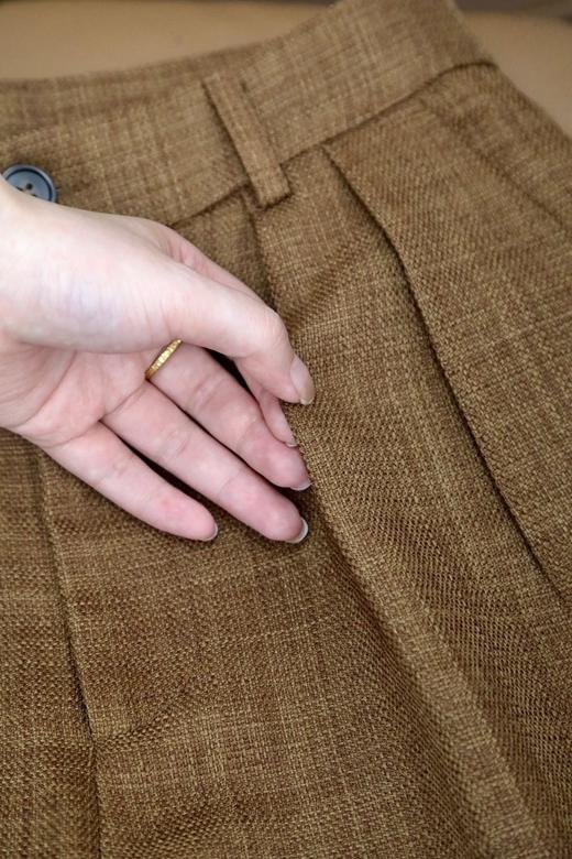 LPIUTY布朗尼卷边阔腿裤 ， 把浓郁秋色穿在身上，时髦又高级，大牌级品质【G】 商品图5