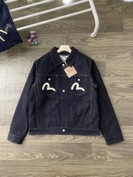 福神新款情侣款大M印花牛仔棉服夹克 商品图3