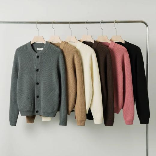 1000克重磅情侣款针织开衫毛衣外套 商品图0