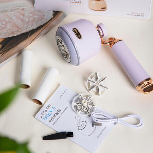 秋冬热卖！除毛小旋风！peripop小派派 复古吸粘一体毛球修剪器 修毛粘毛两用 商品图4