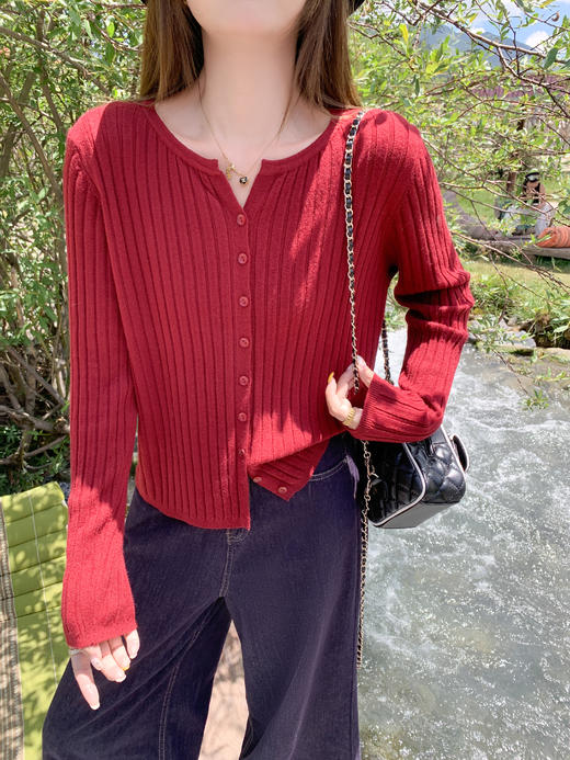 <曾小咸推荐> 现货秒杀！微信超特价！系扣毛针织衫 日常119.99 立减50 秒杀69.99！ 商品图5