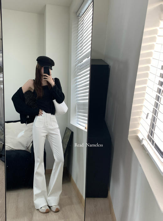 Read Nameless /显瘦神器喇叭裤 白色 2025/10/16 商品图9